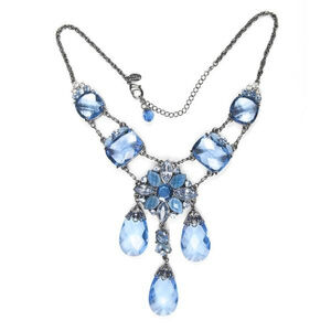 Moonlit Sapphire Briolette Necklace